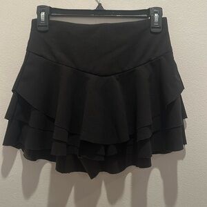 Black mini skirt